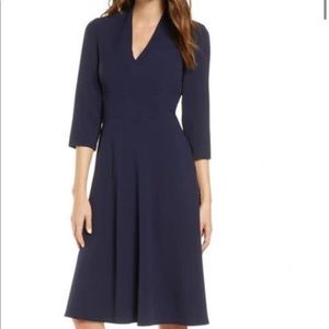 Vince Camuto v neck a like dress. EUC never worn. Classic work dress.